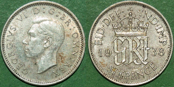 1938 Sixpence