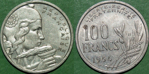 France 1954B One Hundred Francs