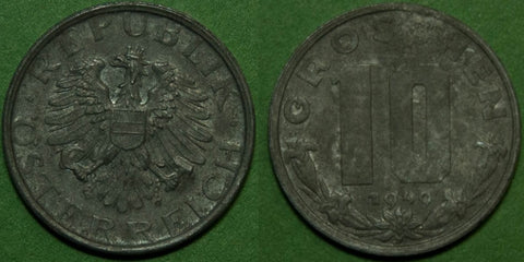 Austria 1949 Ten Groschen