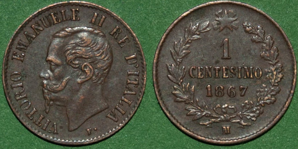 Italy 1867M One Centesimo