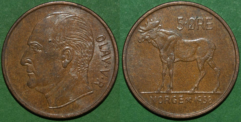 Norway 1958 Five Ore