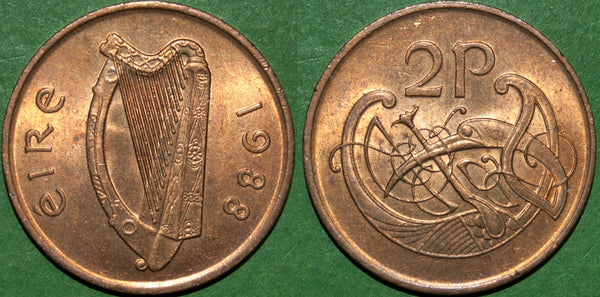 Ireland 1988 Two pence