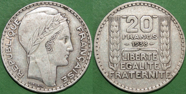 France 1938 Twenty Francs