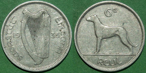 Ireland 1935 Sixpence