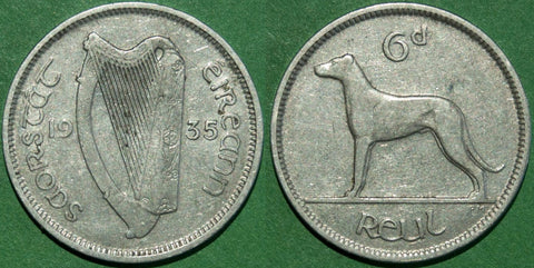 Ireland 1935 Sixpence