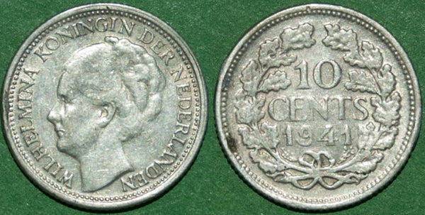 Netherlands 1941 Ten Cents