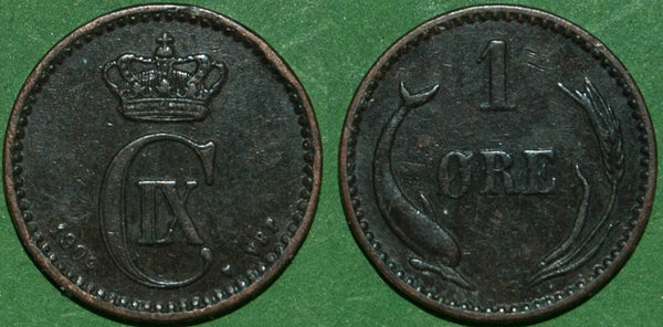 Denmark 1904 1 Ore