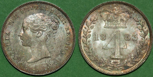 1883 Maundy Fourpence