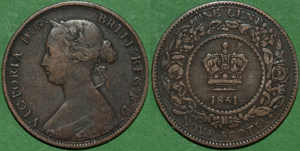 Nova Scotia 1861 One Cent