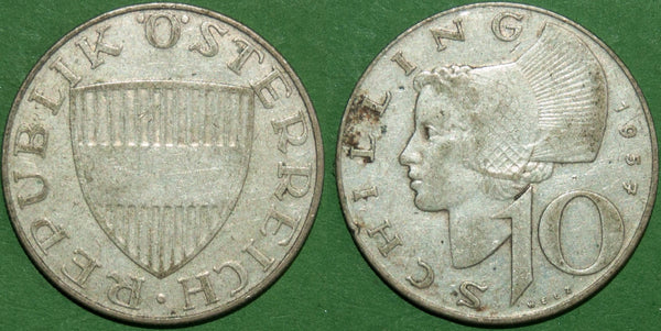 Austria 1957 Ten Schilling