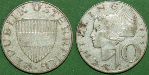 Austria 1957 Ten Schilling