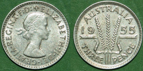 Australia 1955 Threepence