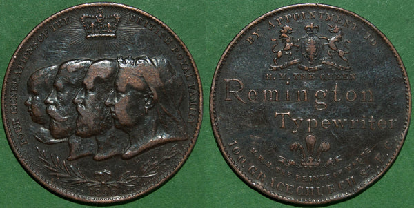 Four Generations Jubilee Medal - Remington Typewriter Advertisement