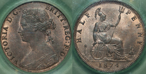 1874H Halfpenny, LCGS 82