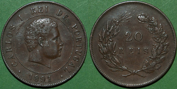 Portugal 1891 Twenty Reis