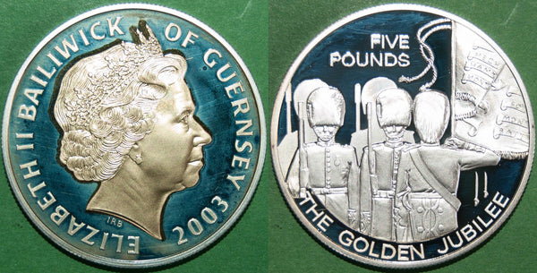 Guernsey 2003 Five Pounds, Silver Proof
