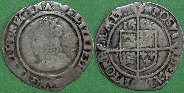 Image of a 1566 sixpence