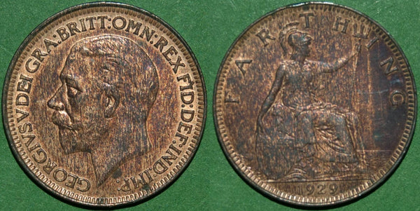 Image of a 1919 farthing coin