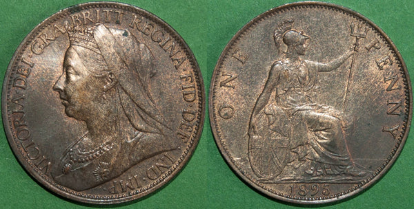 Image of a Victoria penny coin