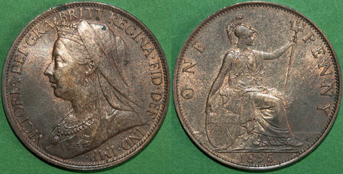 Image of a Victoria penny coin