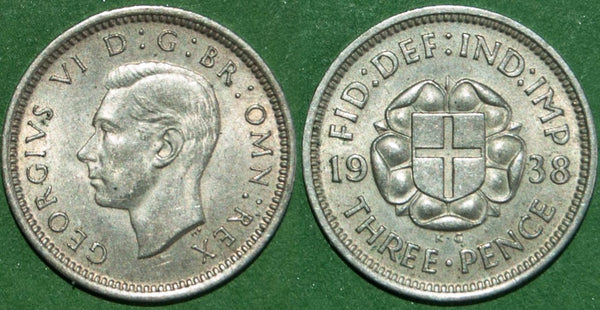 1938 Threepence