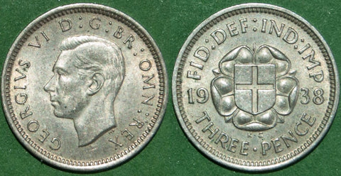 1938 Threepence