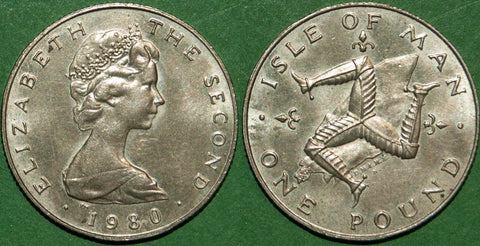 Isle of Man 1980 One Pound