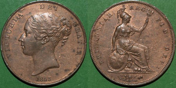 A Victoria copper penny coin