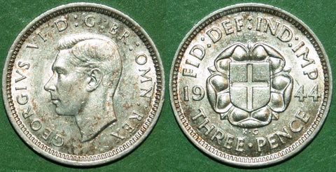 1944 Threepence