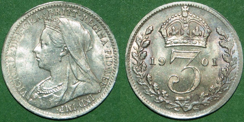 1901 Threepence