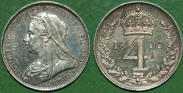 1899 Maundy Fourpence