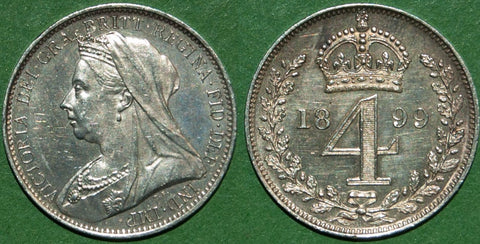 1899 Maundy Fourpence