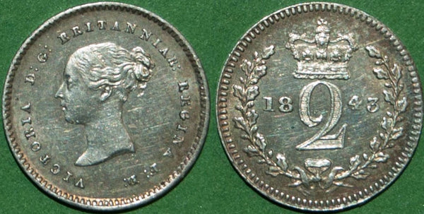 1843 Maundy Twopence
