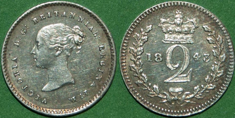 1843 Maundy Twopence