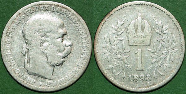 Austria 1893 One Corona