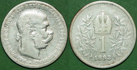 Austria 1893 One Corona