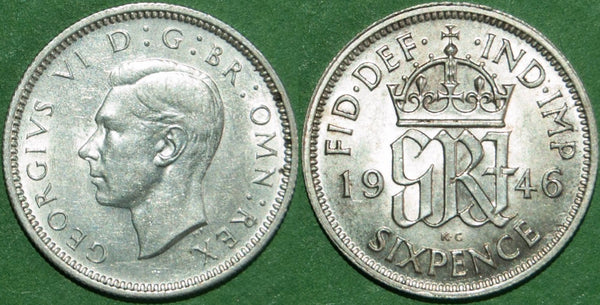 1946 Sixpence