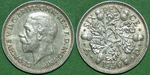 1936 Sixpence