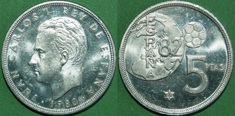 Spain 1980(80) Five Pesetas Proof