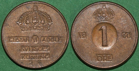 Sweden 1960 1 Ore