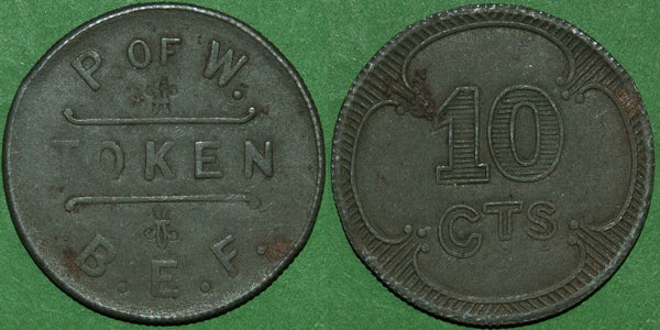 British Expeditionary Force Ten Centimes Token