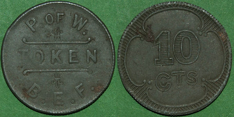 British Expeditionary Force Ten Centimes Token