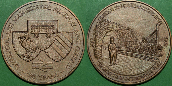 Liverpool & Manchester Railway 150th Anniv. Medal