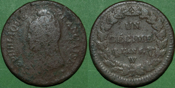 France L'An 5W Un Decime