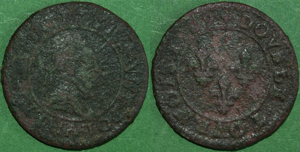 France 1589A Double Tournois, Paris