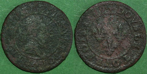 France 1589A Double Tournois, Paris