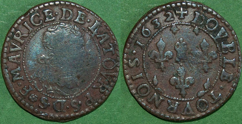 France 1632 Double Tournois, Sedan