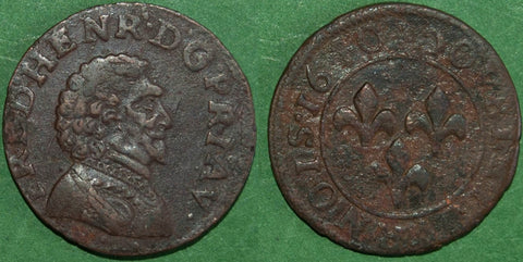 France 1640 Orange Double Tournois
