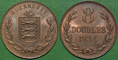 Guernsey 1934 Eight Doubles