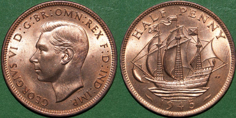 1945 Halfpenny